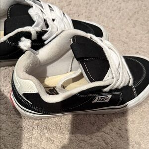 Vans Kids Classic Black and White Sneakers